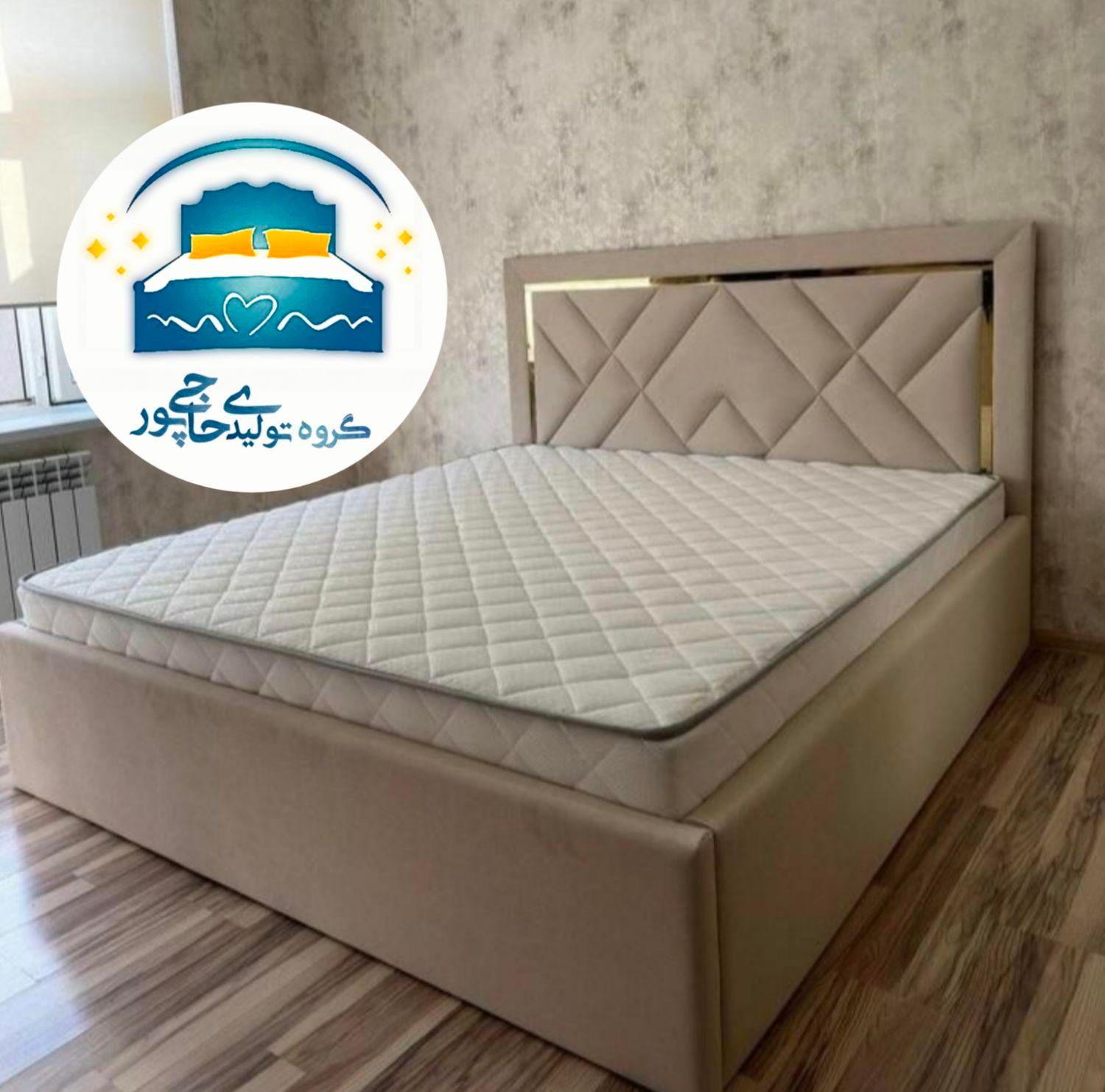 تخت خواب دو نفره حاجی پور(تختخواب۲دونفره)تشک شاینا|تخت و سرویس خواب|مشهد, حسینآباد|دیوار