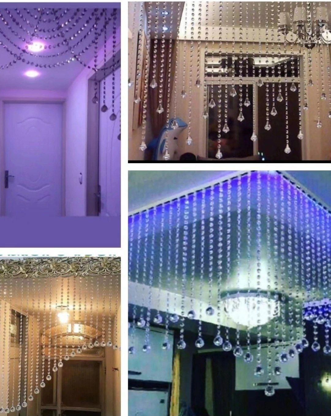 پرده کریستالی و مدرن (تولیدی)|پرده، رانر، رومیزی|اسلامآباد غرب, |دیوار