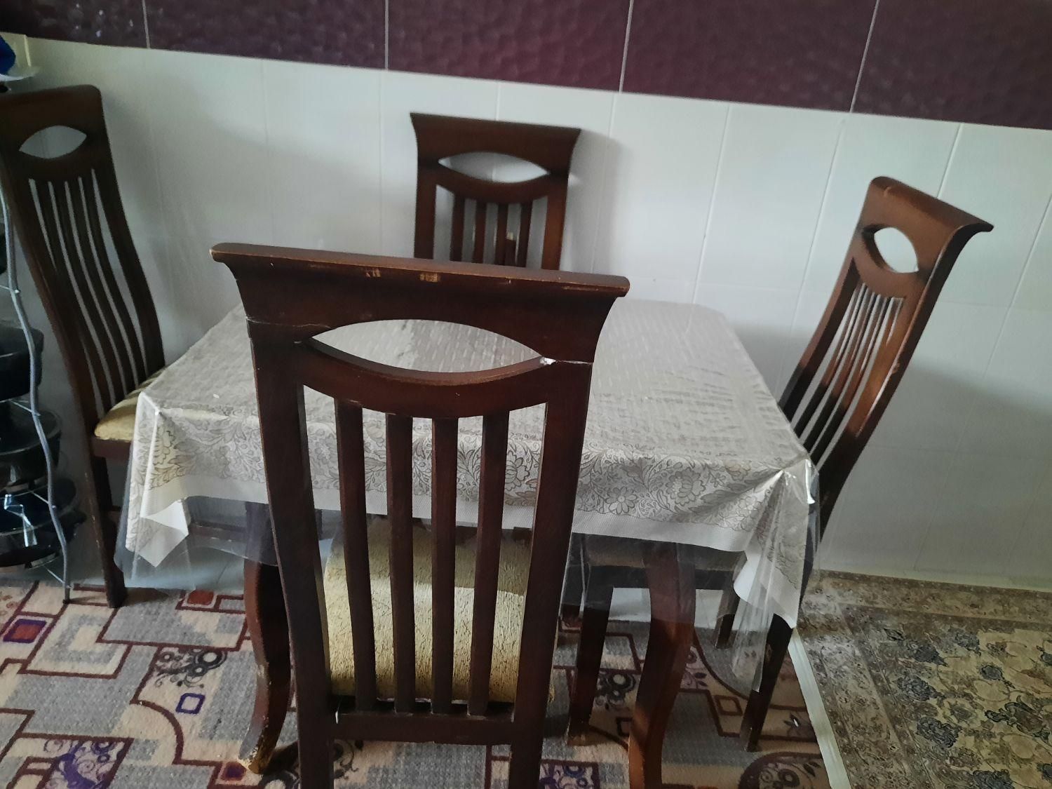 میز نهار خوری ۴ نفره|میز و صندلی غذاخوری|داراب, |دیوار