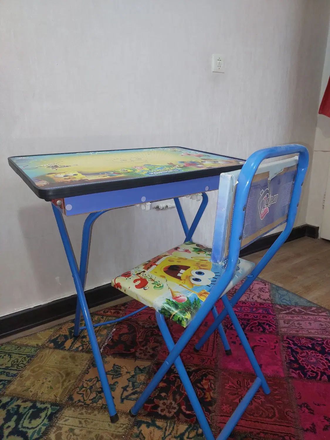 میز و صندلی تاشو باکسدار مدل باب اسفنجی برند سیوان|تخت و صندلی بچه|تهران, بریانک|دیوار