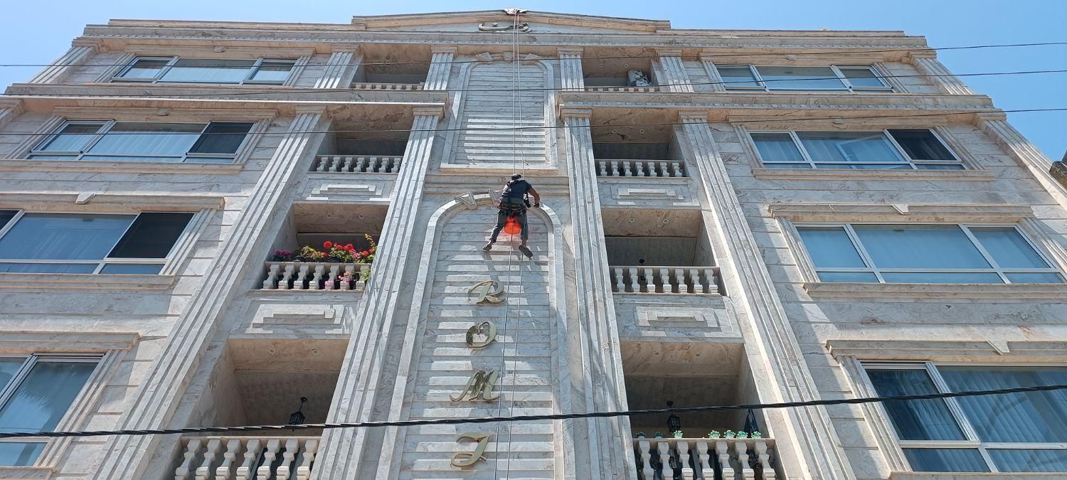 اببندی نما/ عایق نانو نما/ اب بندی بندکشی سنگ راپل|خدمات پیشه و مهارت|تنکابن, |دیوار