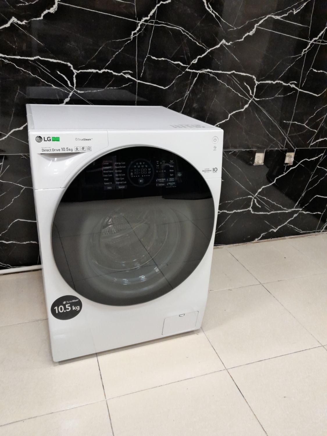 ماشین لباسشویی10.5kاَصل کُرهLGمدلWM-G105SW|ماشین لباسشویی و خشک‌کن لباس|تهران, دبستان|دیوار