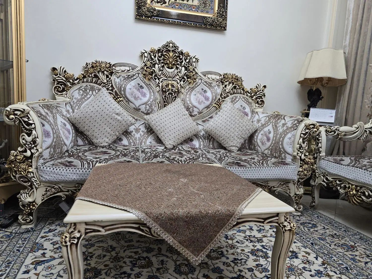 مبلمان ۹ نفره|مبلمان خانگی و میز عسلی|تهران, شیخ هادی|دیوار