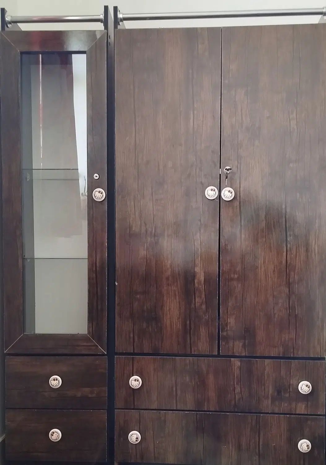 ست کمد و بوفه و میز مطالعه در حد نو|جاکفشی، کمد، دراور|الشتر, |دیوار