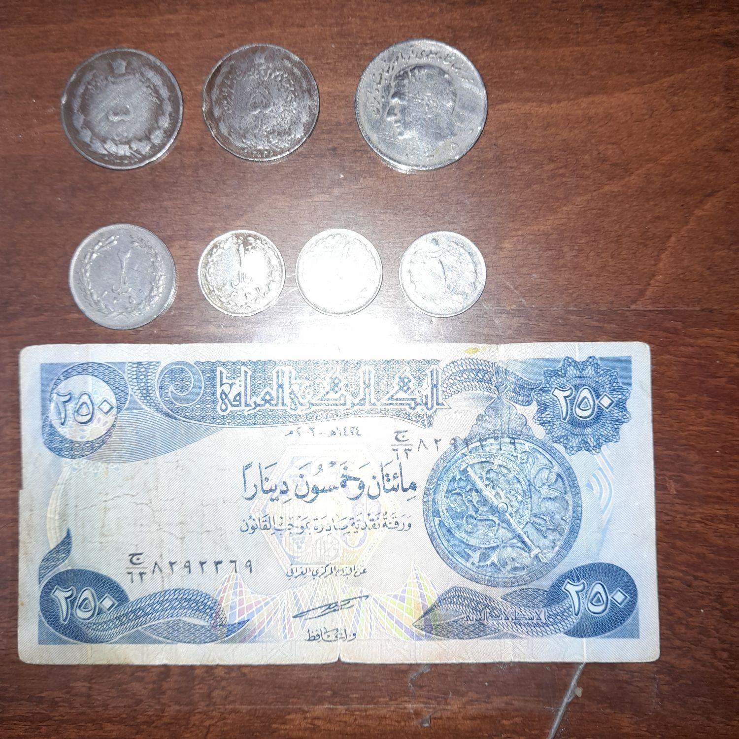 سکه قدیمی نقره ای و تمبر|کلکسیون سکه، تمبر، اسکناس|رشت, فلسطین|دیوار
