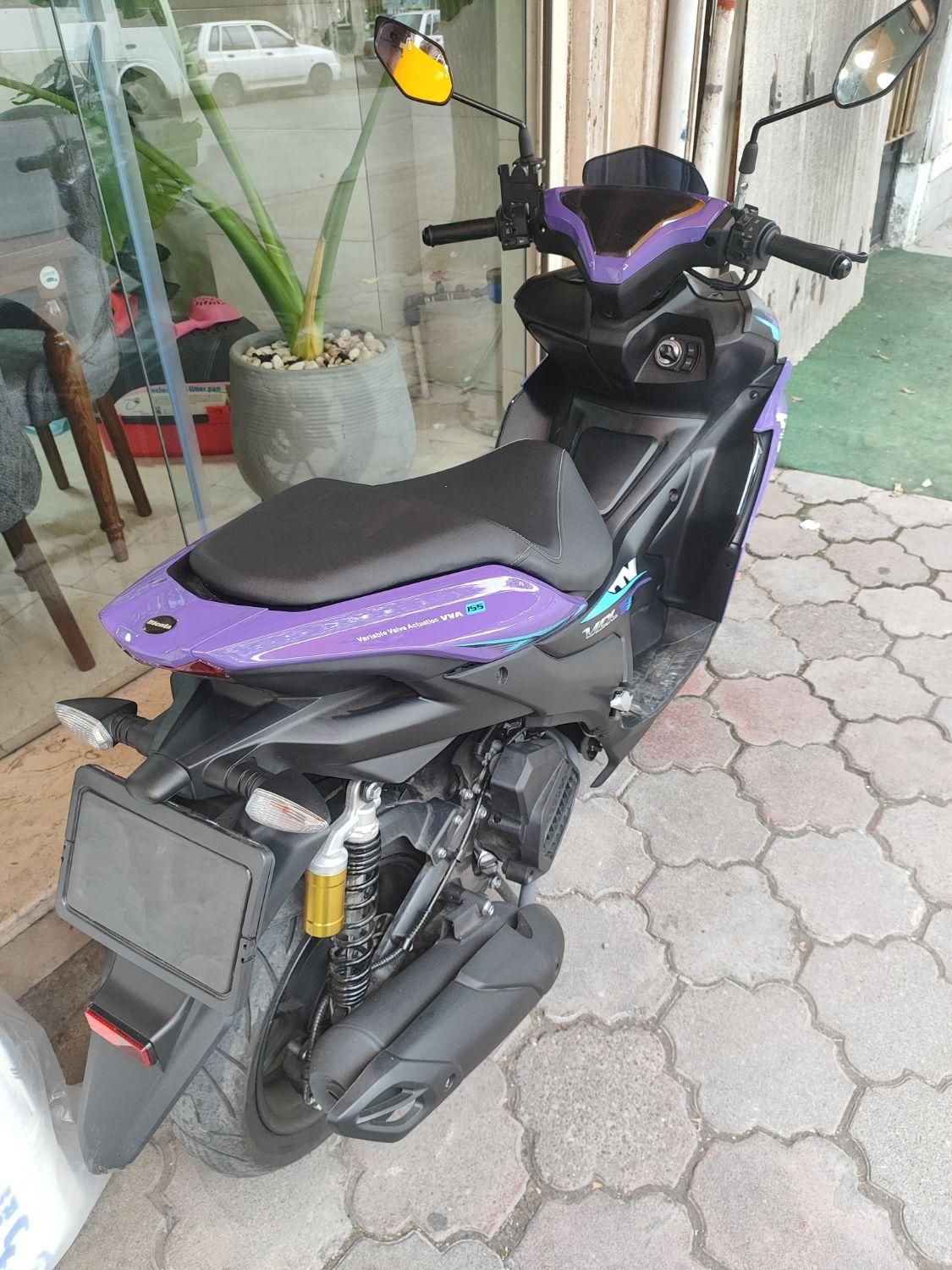 پیشتاز ایروکس 155 بنفش مشکی صفر 1403|موتورسیکلت|رشت, استقامت ۱|دیوار