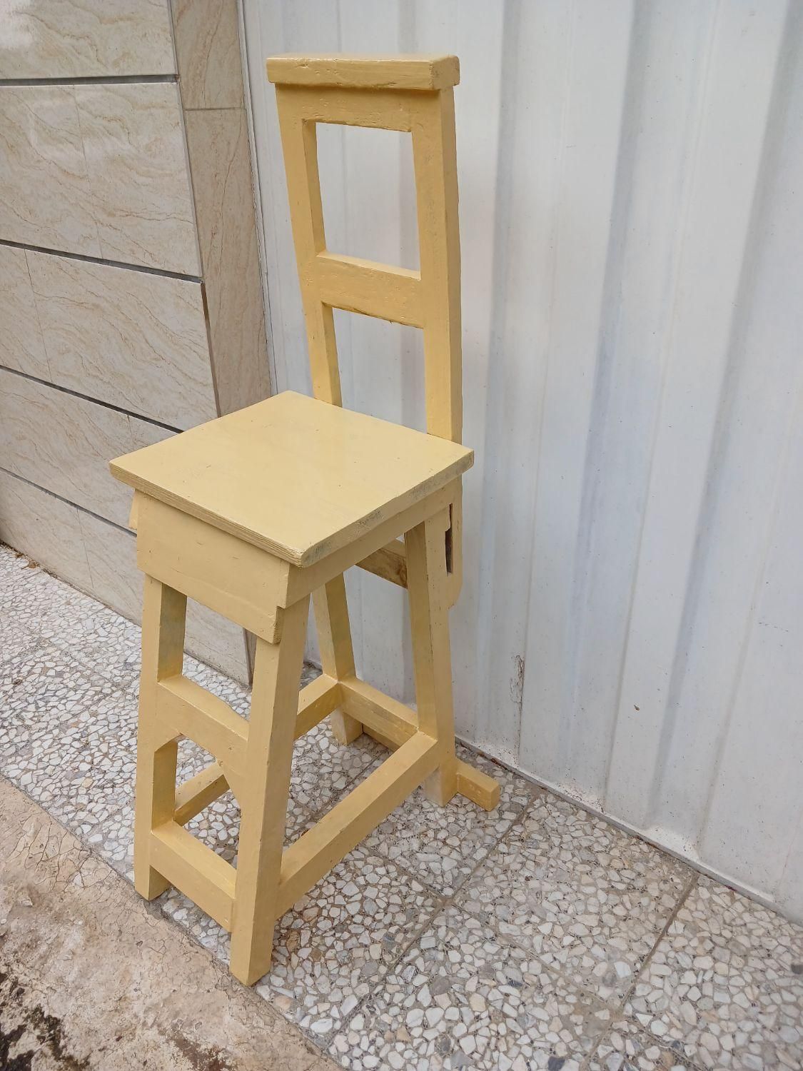 چهارپایه چوب نراد|صندلی و نیمکت|رشت, جماران|دیوار