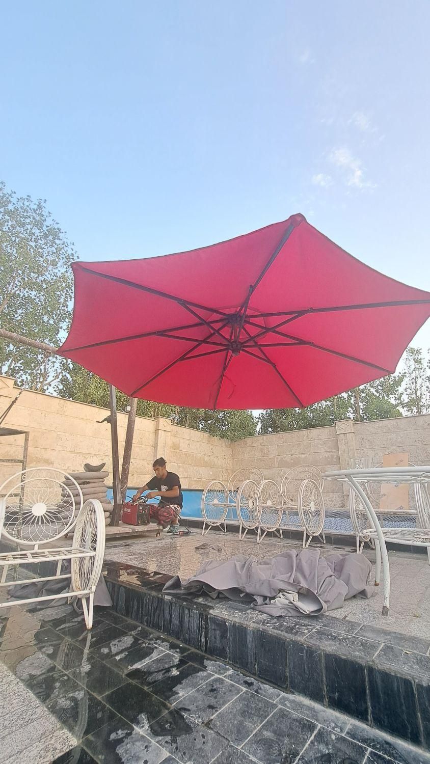 چتر سایبان ویلا تراس مغازه آفتابگیر بارانگیر|فروشگاه و مغازه|ملارد, |دیوار