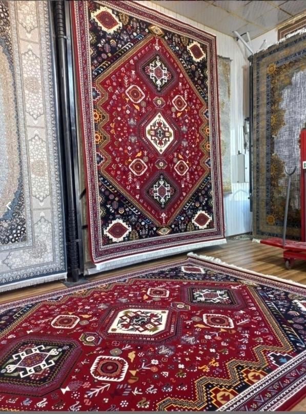 فرش کلکسیون قاجار نقشه حسن آباد|فرش|شیراز, ریشمک|دیوار