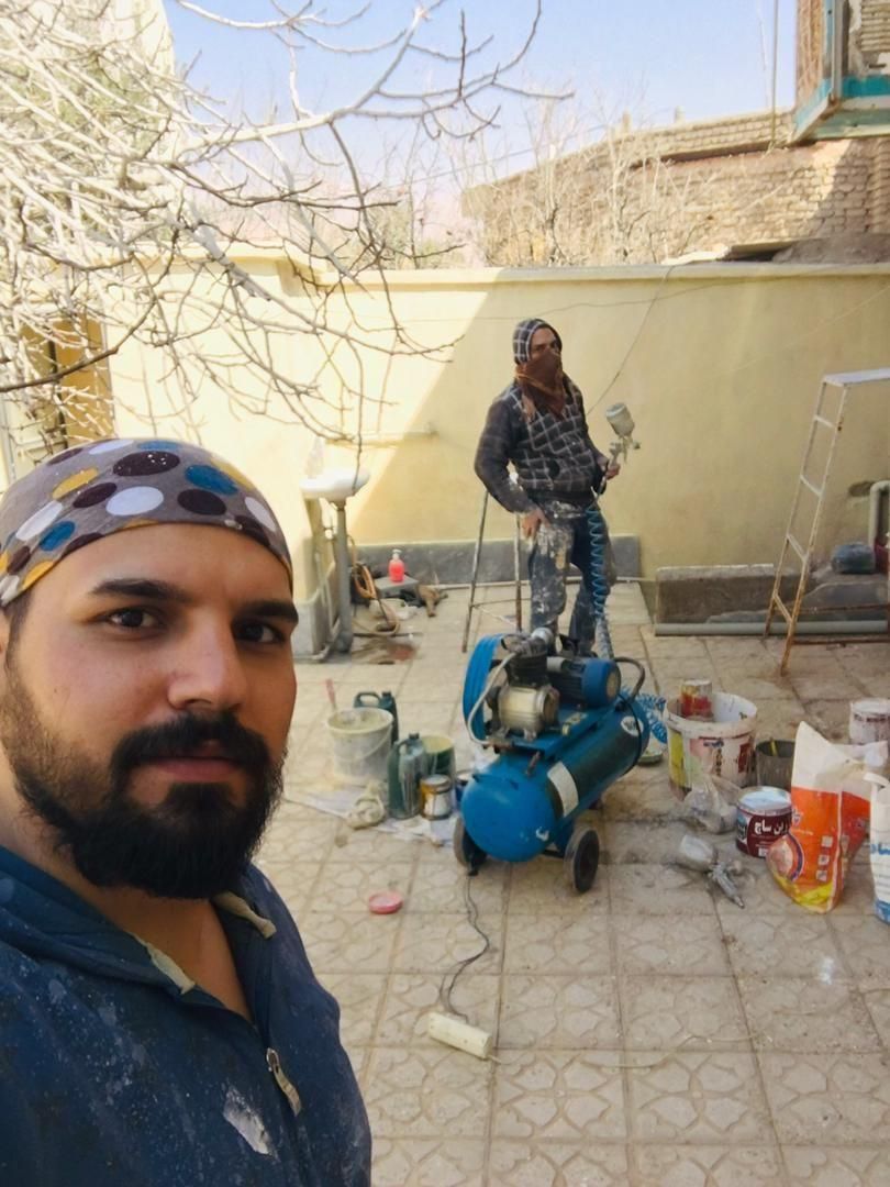 نقاش،نقاشی ساختمان با متریال درجه یک و اجرای تخصصی|خدمات پیشه و مهارت|گرمسار, |دیوار