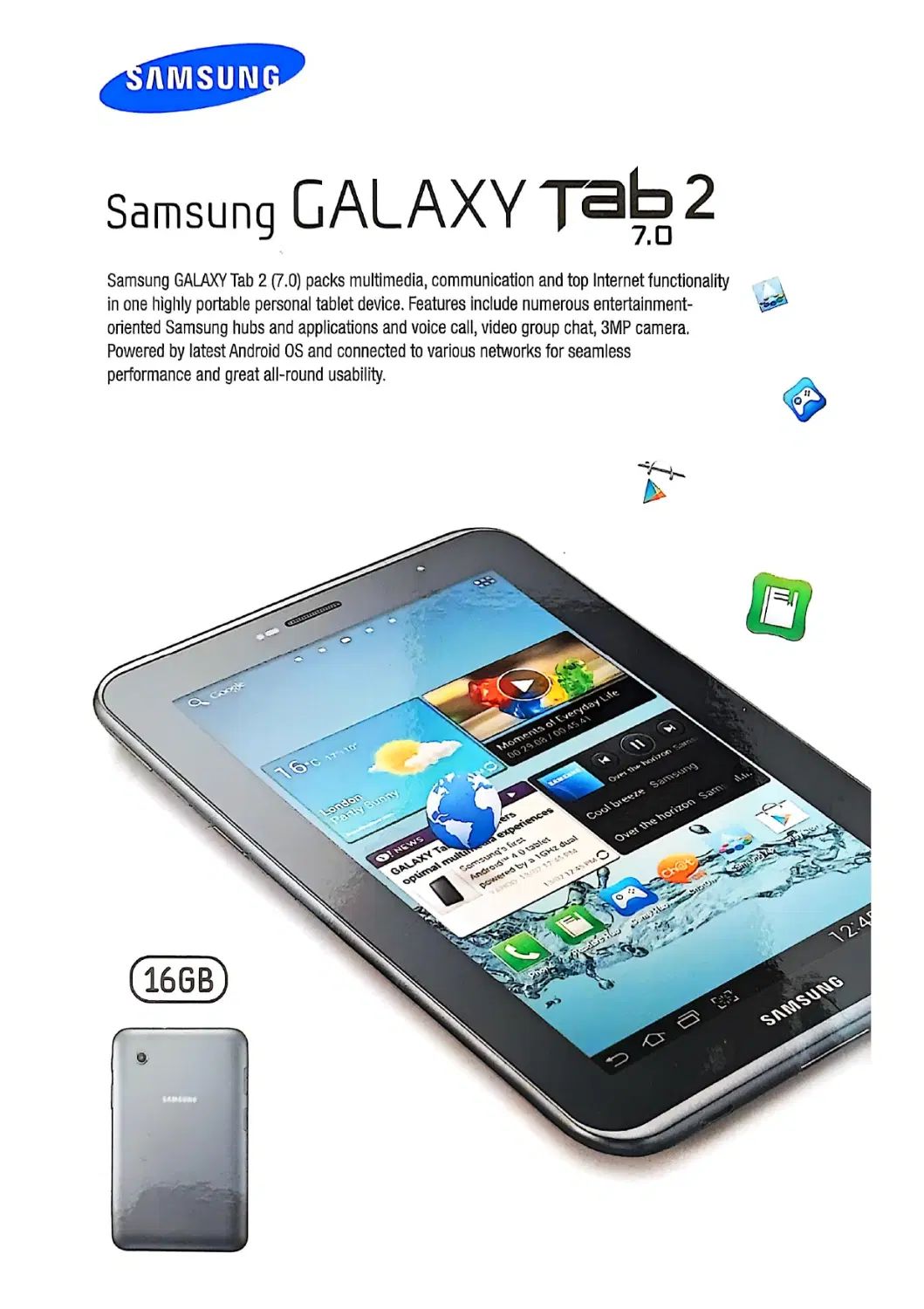 تبلت سامسونگ گلکسی 0.Samsung Galaxy tab2 7|تبلت|تهران, فردوس|دیوار