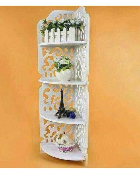 شلف ۴ طبقه سفید|کتابخانه، شلف، قفسه‌های دیواری|کنگاور, |دیوار