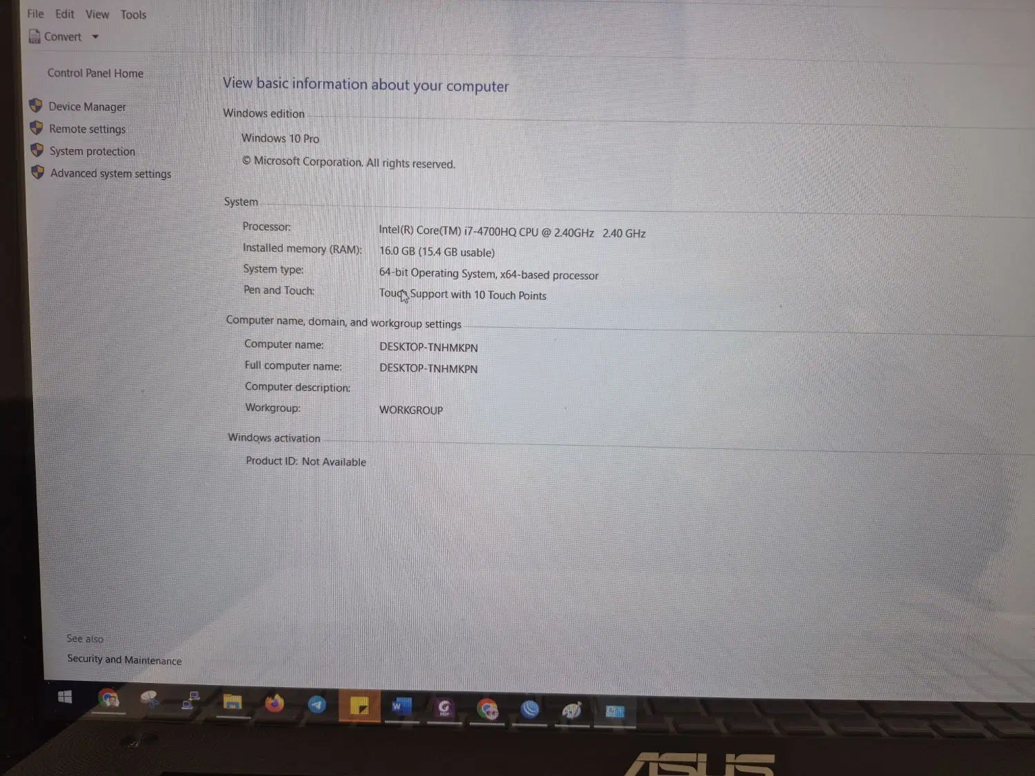 Asus N550JV صفحه تاچ لپ تاپ|رایانه همراه|تهران, الهیه|دیوار