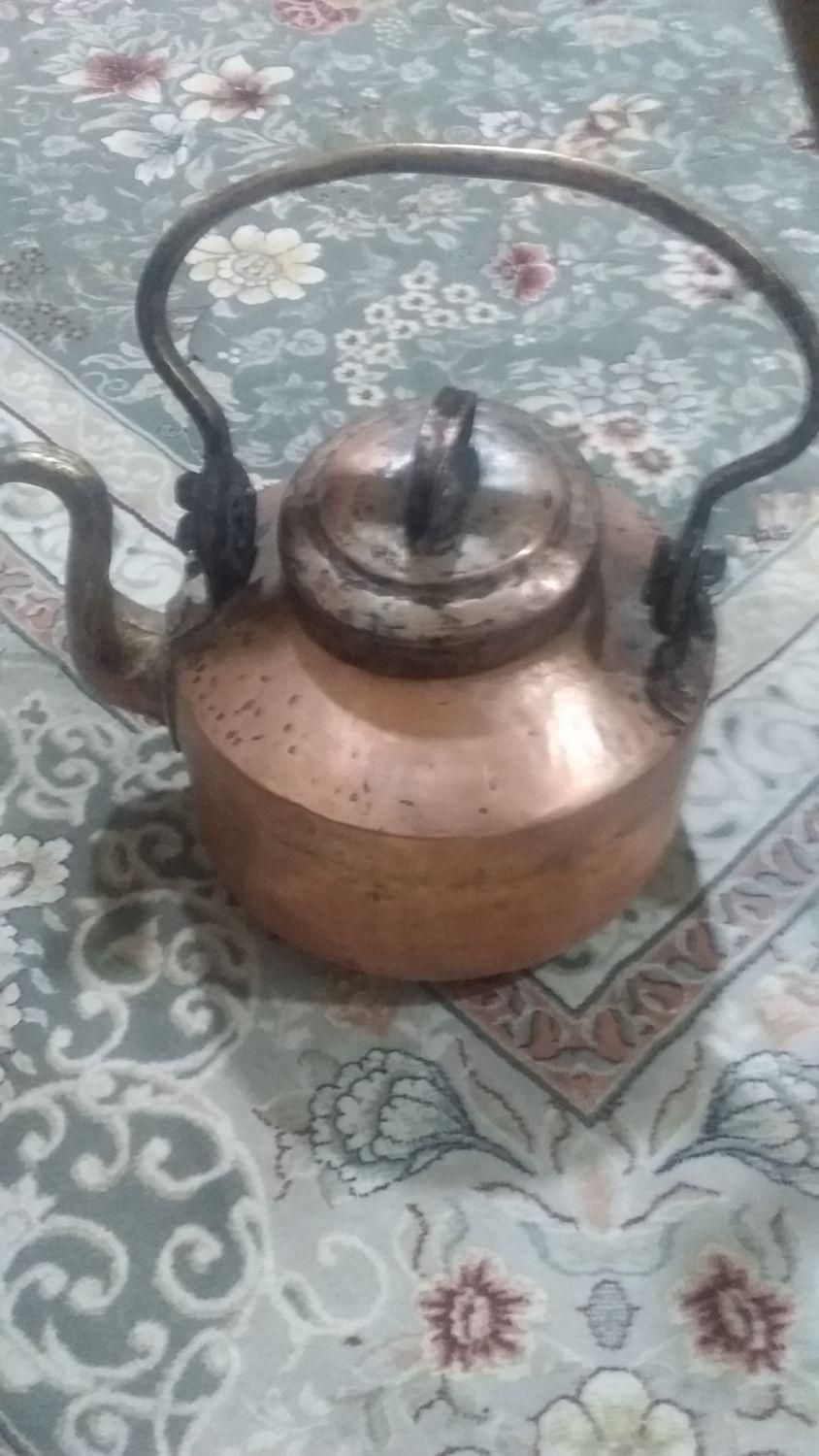 کتری وآفتابه دست ساز قدیمه قدیمی|کلکسیون اشیاء عتیقه|زنجان, |دیوار