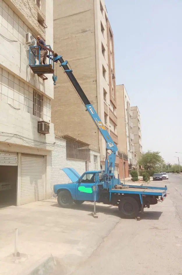 جرثقیل‌2تن‌‌وبالابر‌‌نیسانی‌جهت‌اجاره‌12متر|خدمات حمل و نقل|اهواز, شهرک نفت|دیوار
