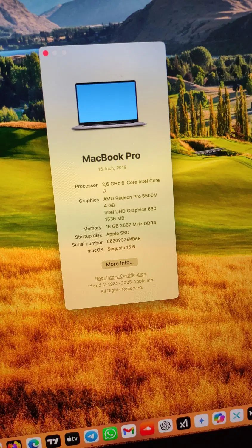 مک بوک پرو MacBook pro 2019 16 inch|رایانه همراه|کرج, فاز ۱ مهرشهر|دیوار