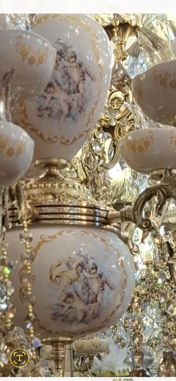 لوستر  چینی ،برنزی  اشر فی|لوستر و چراغ آویز|تبریز, |دیوار