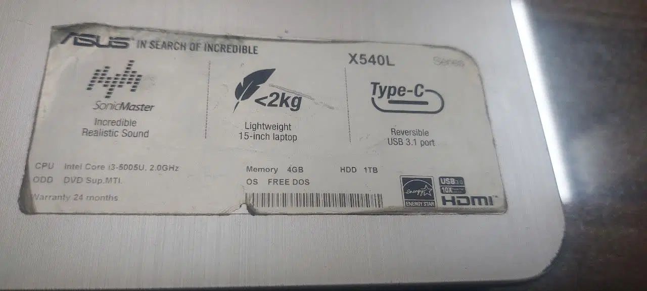 لپتاب ایسوز مدل X540L|رایانه همراه|اصفهان, خیادان|دیوار