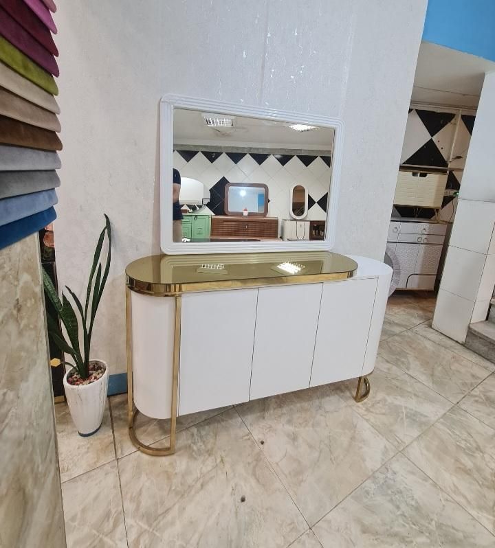 ست میزتلویزیون و اینه کنسول مدل سرکل کد ۸۴۰|بوفه، ویترین، کنسول|همدان, |دیوار