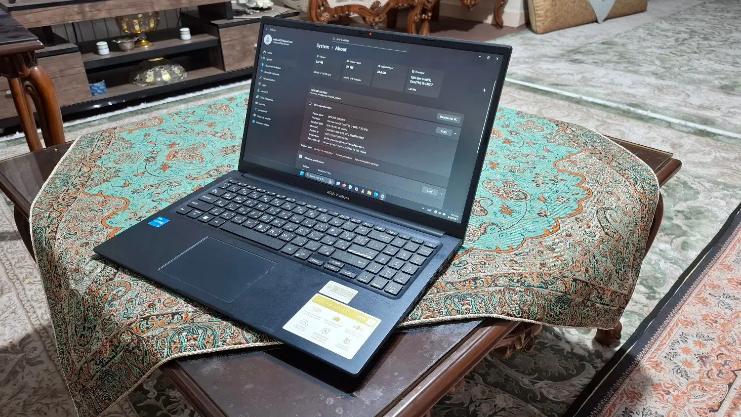 لپتاپ Asus Vivobook کم کارکرد در حد نو|رایانه همراه|تهران, دهقان|دیوار