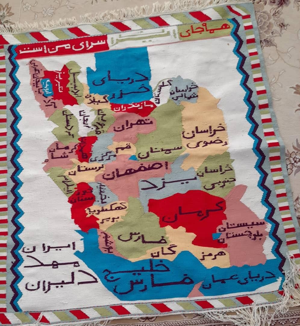 گلیم سنتی دست باف|گلیم، جاجیم، گبه|رشت, کوی غلام نیا|دیوار