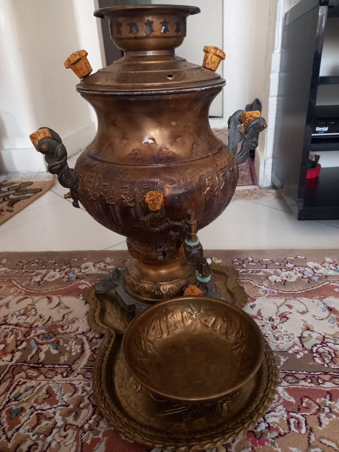 سماور مسی|سماور، چای‌ساز، قهوه‌ساز|تهران, دهکده المپیک|دیوار