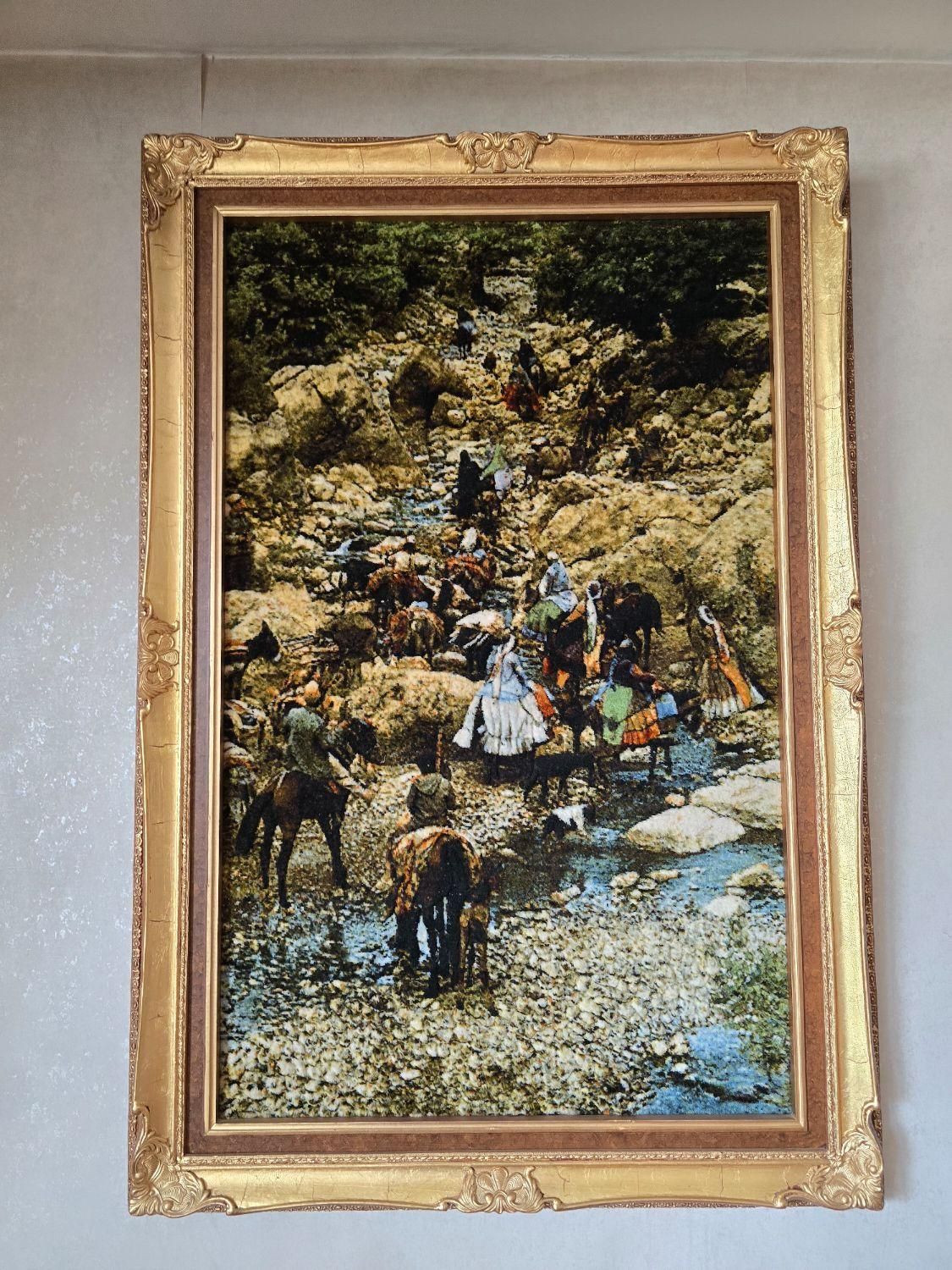 ۲ عدد تابلو فرش دستباف|تابلو فرش|اصفهان, مهرآباد|دیوار