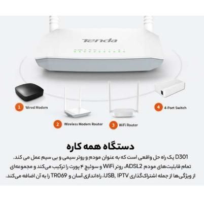 مودم tenda|مودم و تجهیزات شبکه|فولادشهر, B7|دیوار