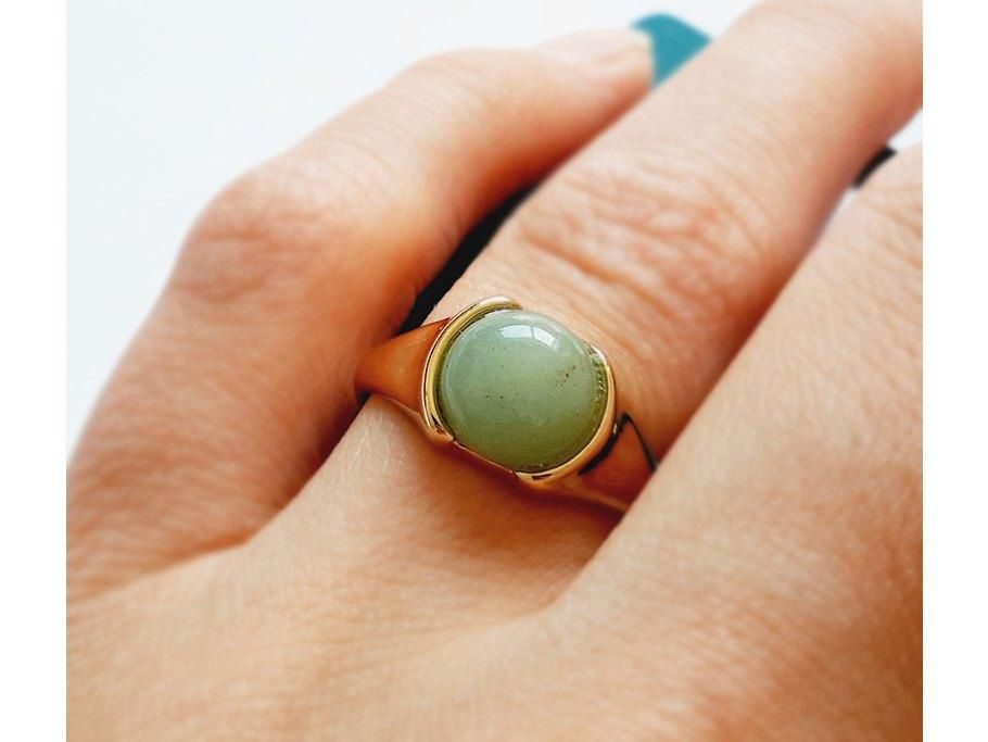 انگشتر طلایی نگین سبز روشن، درخشش طبیعت در دستانت|بدلیجات|سنندج, |دیوار