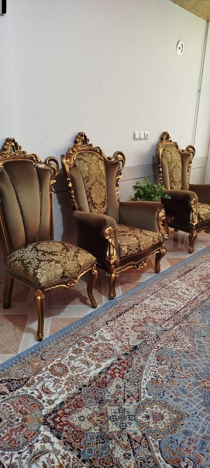 فروش مبلمان خانگی وکاملا تمیز وسالم|مبلمان خانگی و میز عسلی|ابریشم, |دیوار