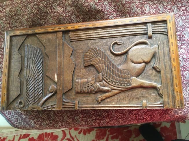 تخته نرد بکر چوب گردو قدیمی|کلکسیون و سرگرمی|ری, دیلمان|دیوار