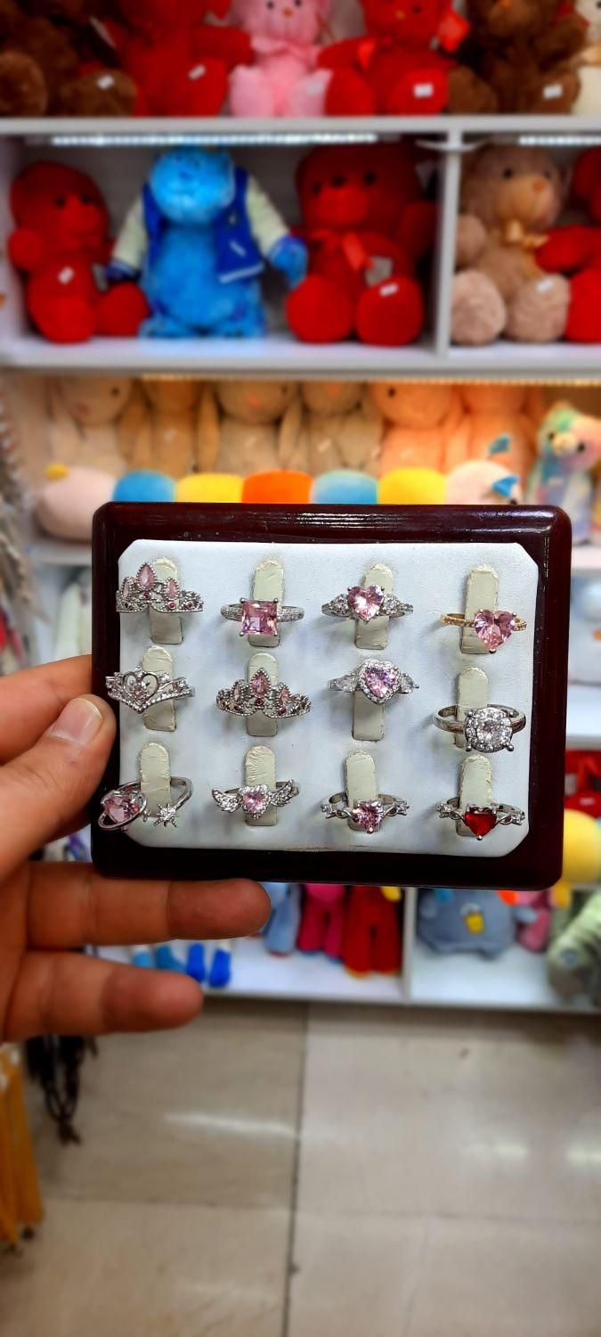 انواع انگشتر های پینترستی نگین صورتی و ... بدلیحات|بدلیجات|قم, ارم|دیوار