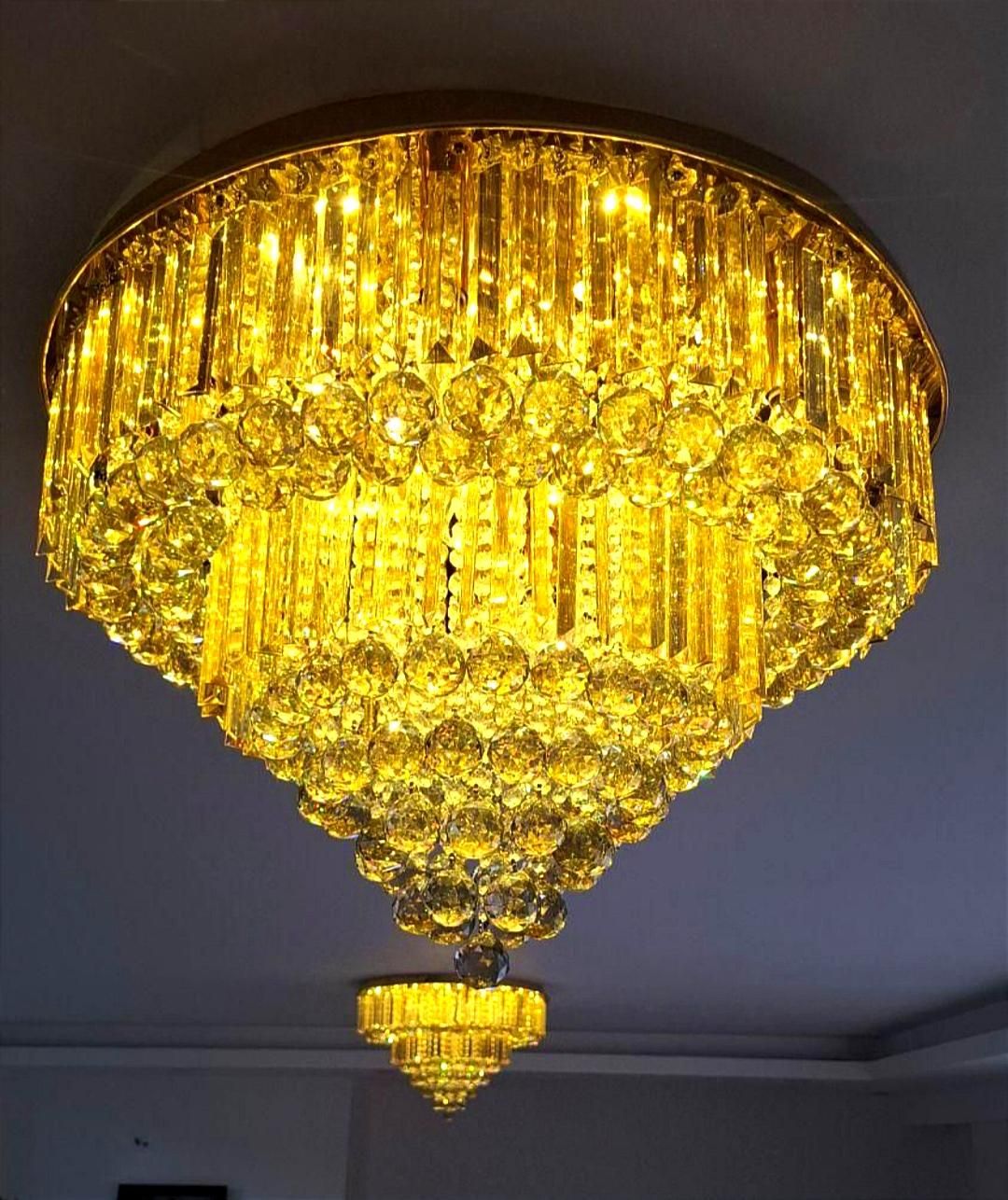 لوستر کریستالی مدل درخشان کد 684|لوستر و چراغ آویز|قم, نیروگاه|دیوار