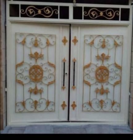 درب باغی اهنی طرح طاووس سایزمختلف چهارچوب 4*8 2میل|مصالح و تجهیزات ساختمان|اهواز, زرگان|دیوار