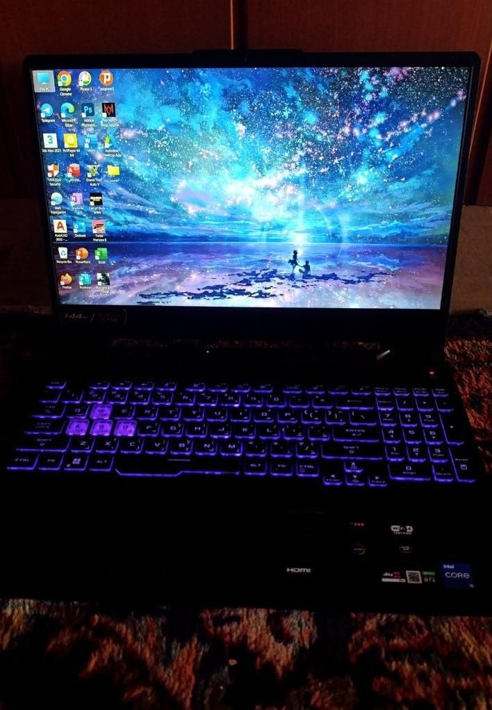لپ تاپ ایسوس مدل tuf gaming f15 fx506|رایانه همراه|مشهد, کلاهدوز|دیوار