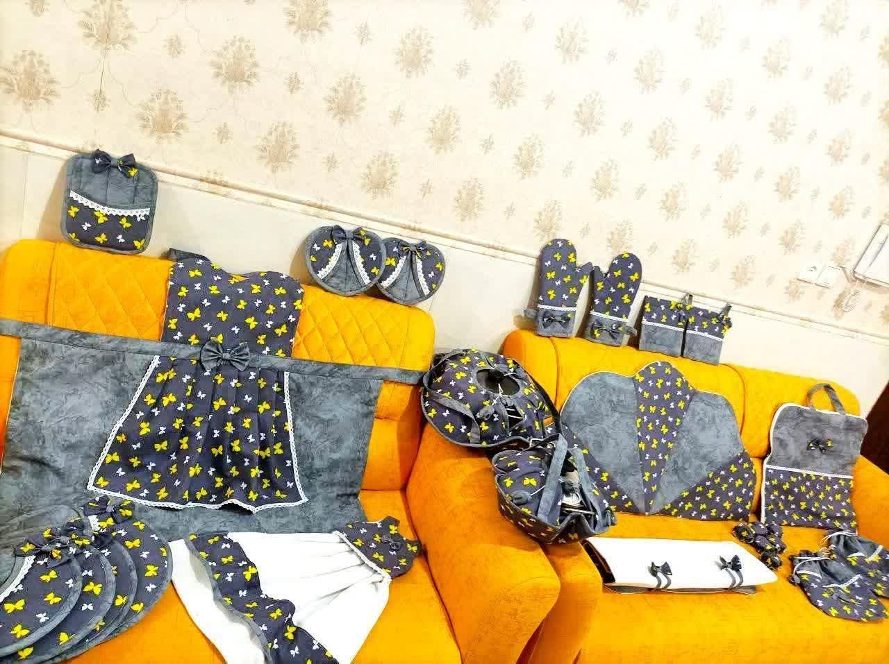 سرویس آشپزخانه ریحانه|سفره، حوله، دستمال آشپزخانه|شیراز, شهرک والفجر|دیوار