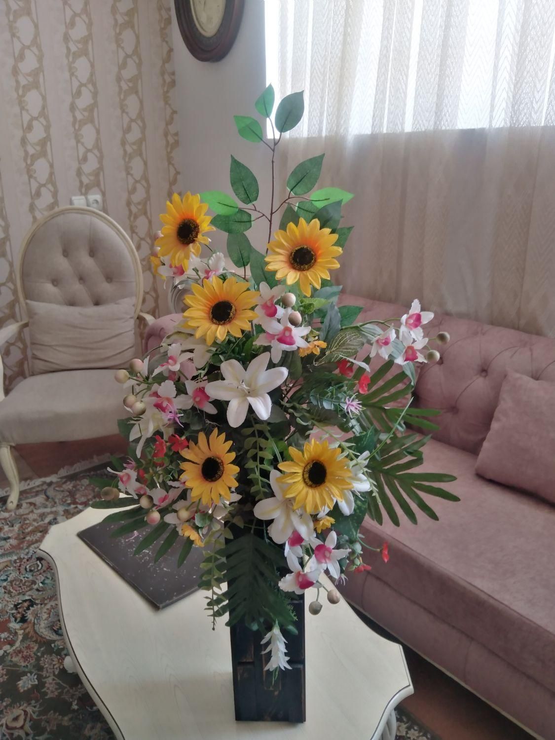 دسته گل بزرگ|گل مصنوعی|بیرجند, |دیوار