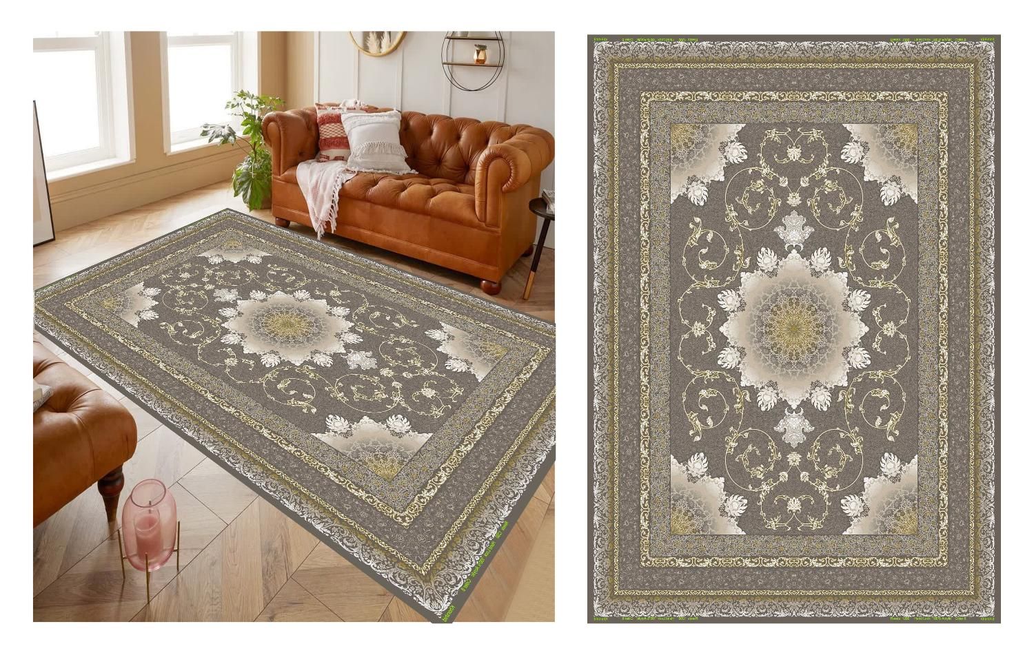 فرش مخمل /روفرشی کش دار کد 6279|روفرشی|اصفهان, خلیل آباد|دیوار