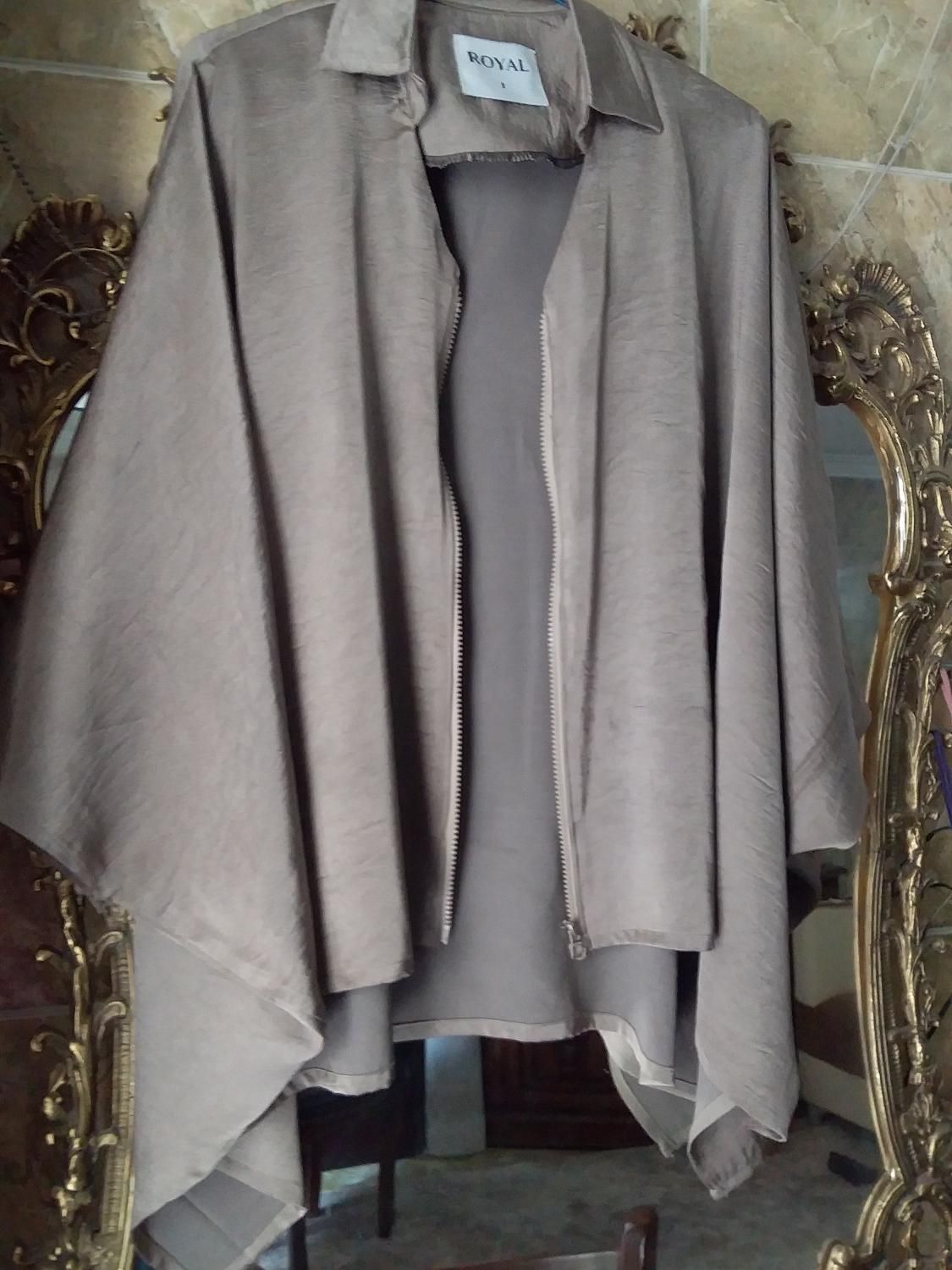 بلوز جلو زیب رنگ زیتونی|لباس|تبریز, |دیوار