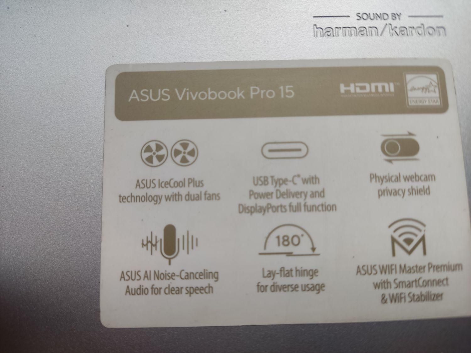 لپ تاپ Asus vivobook pro 15|رایانه همراه|کلاردشت, |دیوار
