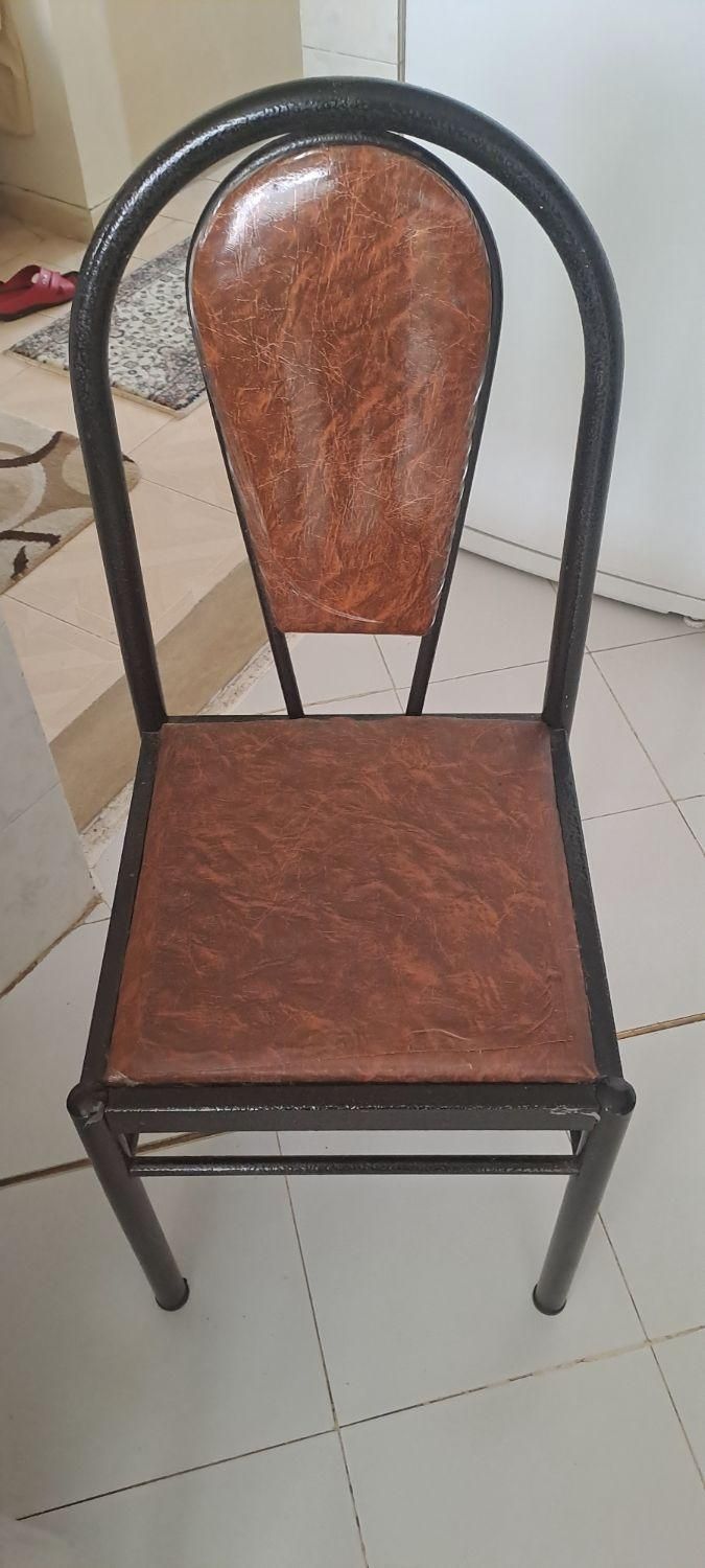 چهار عدد صندلی فلزی|صندلی و نیمکت|همدان, |دیوار