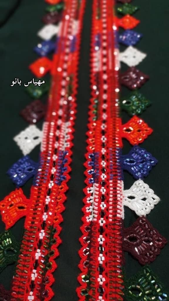 چادر شال کریشی لبه دوزی|لباس|چابهار, |دیوار