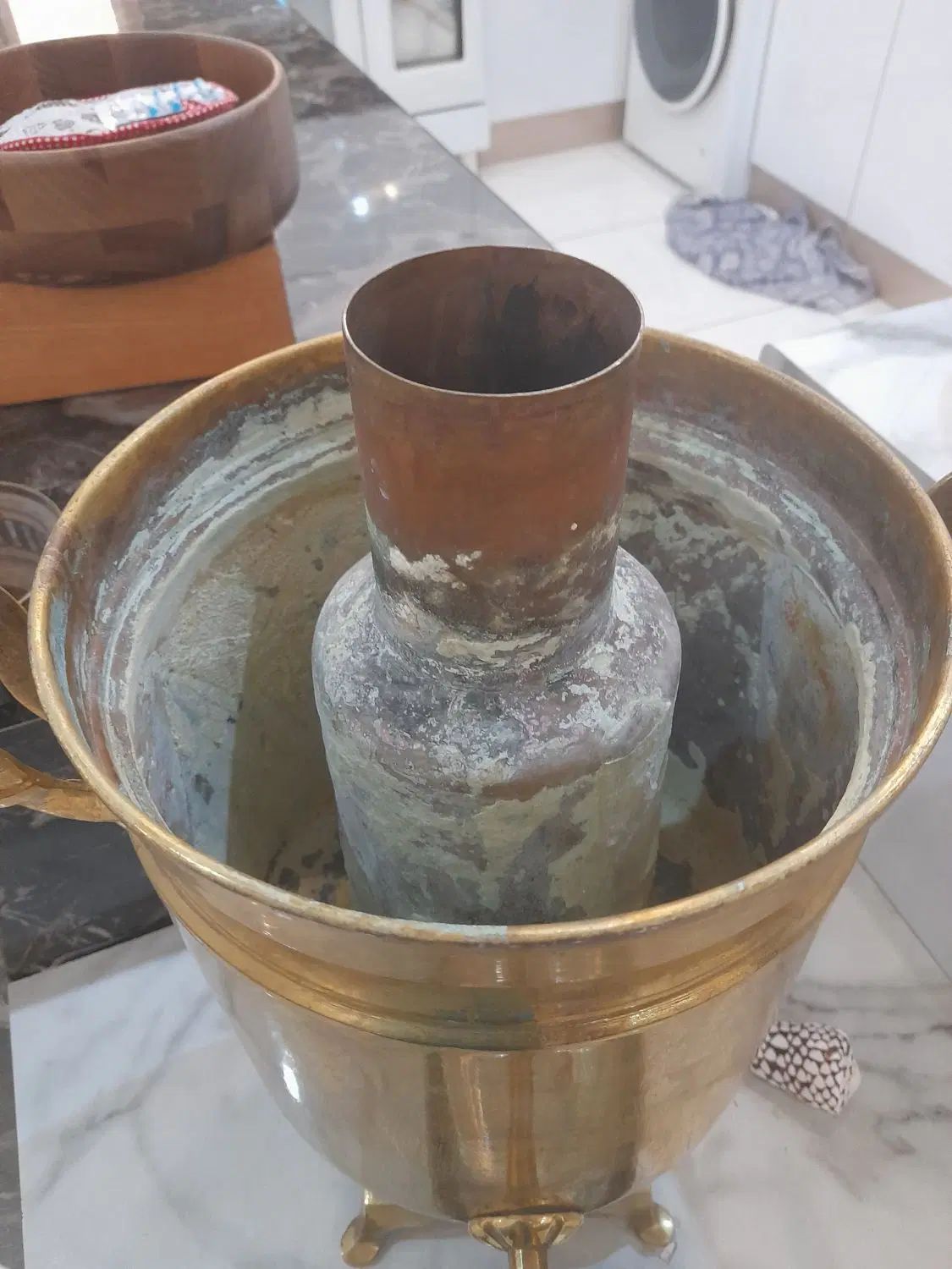 سماور ذغالی برنجی|سماور، چای‌ساز، قهوه‌ساز|کرج, شهرک احمدیه‎|دیوار