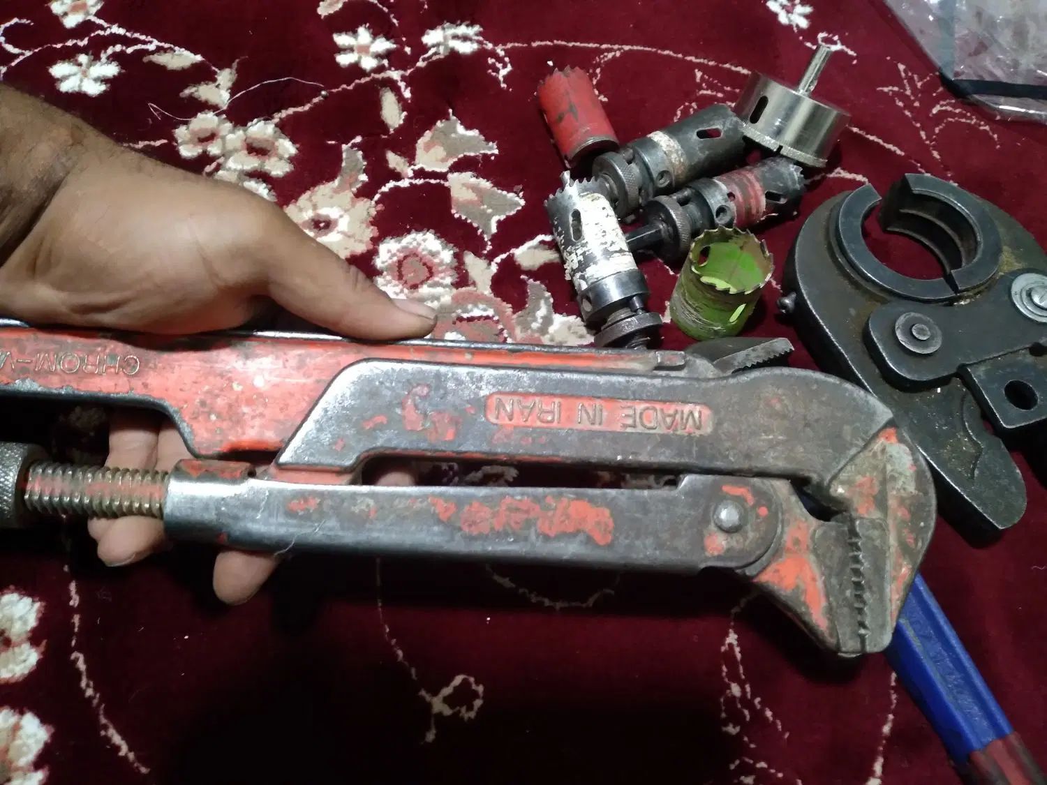 آچار لوله گیر بزرگ و کوچیک و گرد بور|ابزارآلات|کرج, آق تپه|دیوار