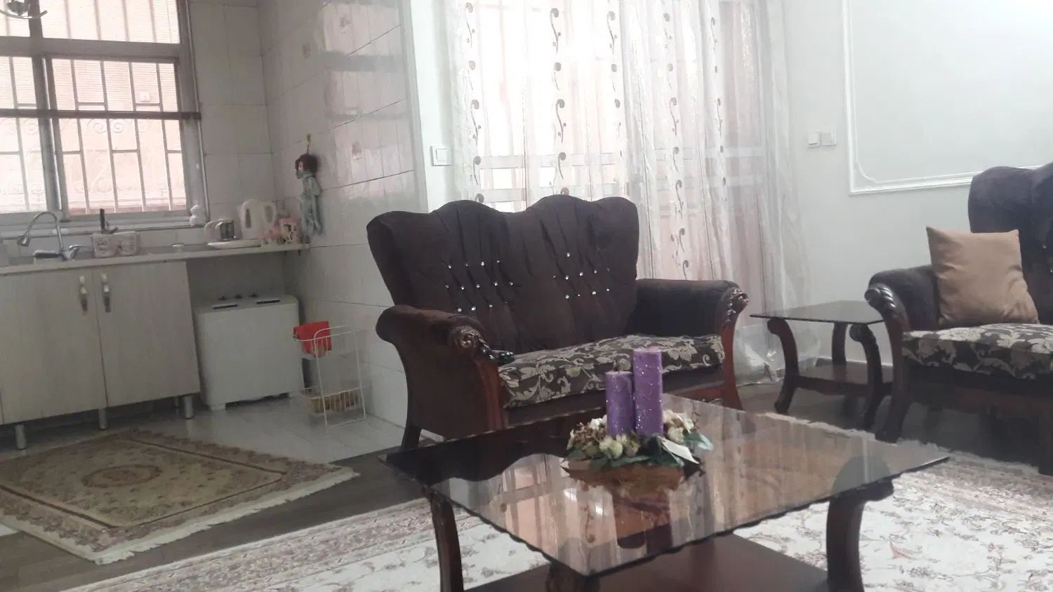 مبل هفت نفره نیمه استیل|مبلمان خانگی و میز عسلی|تهران, خواجه نصیر طوسی|دیوار