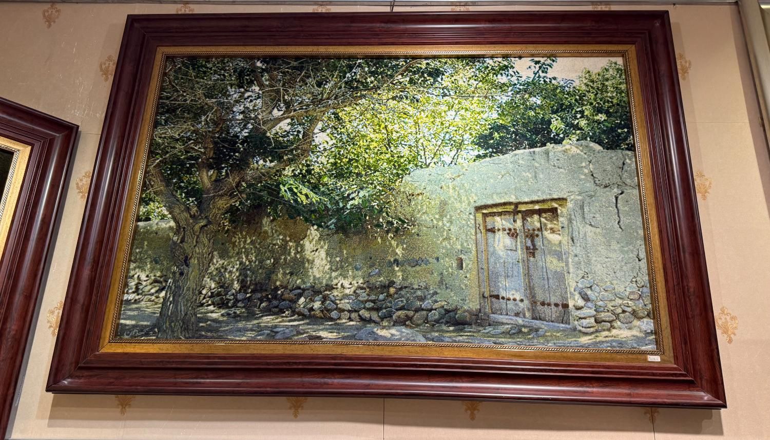 تابلو فرش دستباف منظره باغ گردو خیره کننده|تابلو فرش|تهران, بازار|دیوار