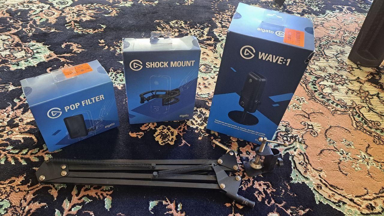 باندل کامل میکروفون Elgato Wave 1|قطعات و لوازم جانبی رایانه|اصفهان, ملک‌شهر|دیوار