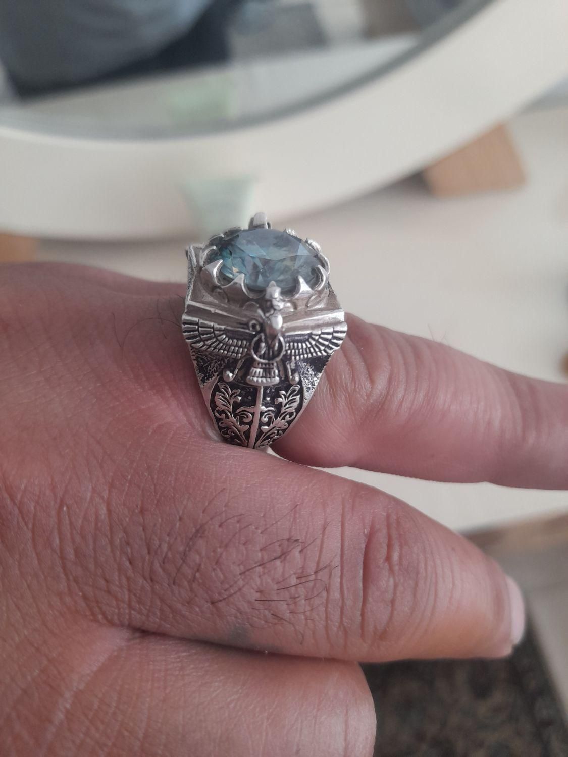 انگشتر نقره مردانه|جواهرات|میانه, |دیوار