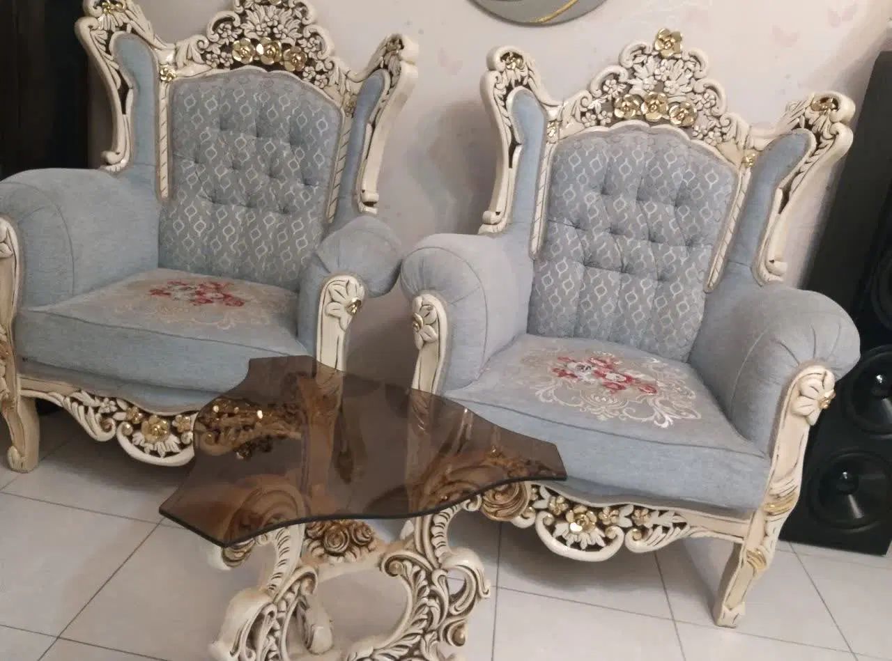 مبلمان هفت نفره استیل|مبلمان خانگی و میز عسلی|تهران, ونک|دیوار