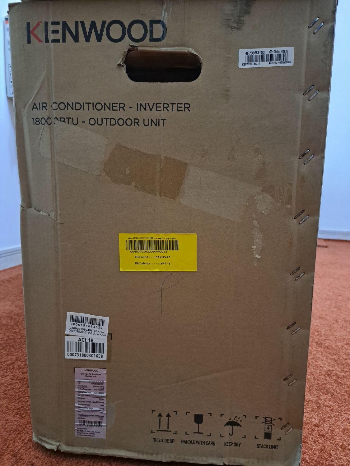 فروش یک دستگاه اسپیلت ۱۸۰۰۰ کنوودACI18|کولر گازی و فن‌کوئل|مبارکه, |دیوار